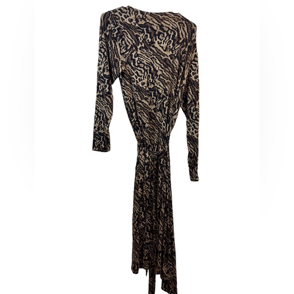 Good American Dress wrap cheetah  leopard size 5 jaguar XXL - Picture 3 of 5
